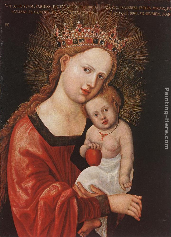 Mary With The Child painting - Denys van Alsloot Mary With The Child art painting
